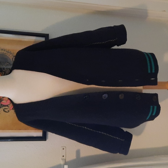 beautiful RAF SIMONS GIVENCHY Oversized Knit Wool Cashmere Blend Cardi Sz L - Picture 2 of 6